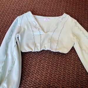 Oh Polly Sage Green Top